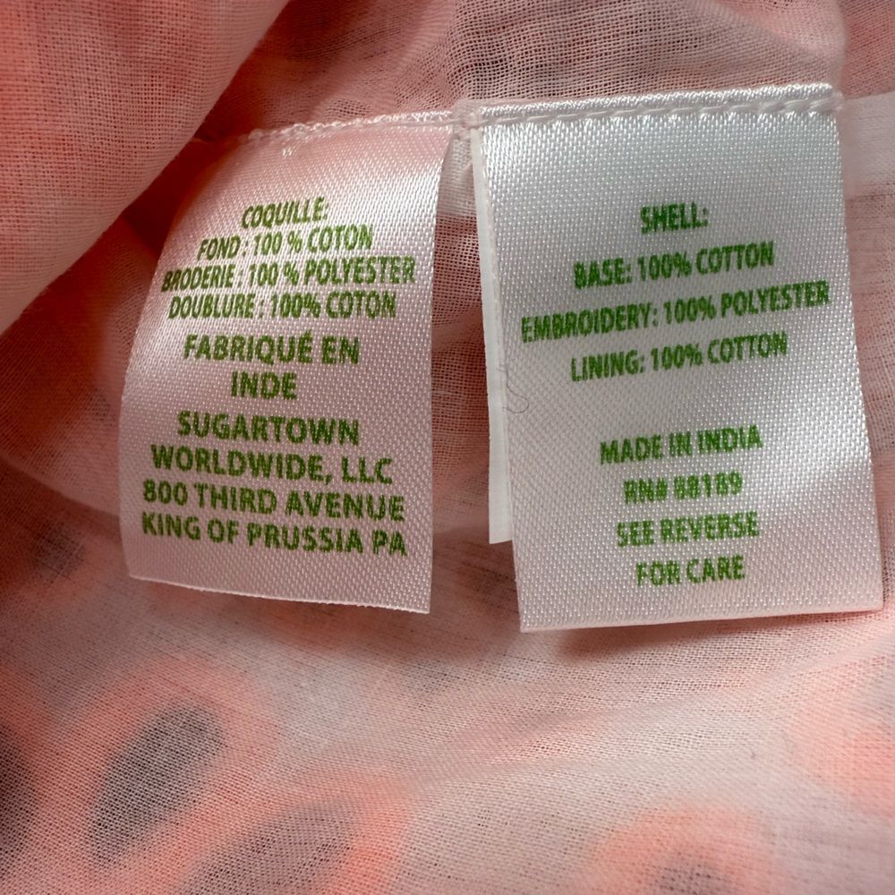 Lilly Pulitzer Orange Floral Eyelet Lace Top - Picture 7 of 8